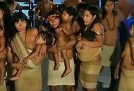 Índios acamparam em frente à Prefeitura de Zé Doca, no Maranhão - Reprodução Globo Amazônia